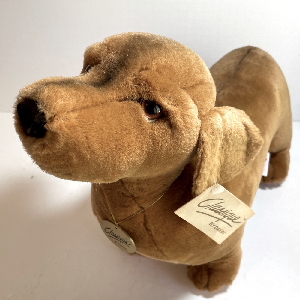 Dachshund Plush Classique By Dakin vintage 1988 Realistic Weiner Dog 16 in long